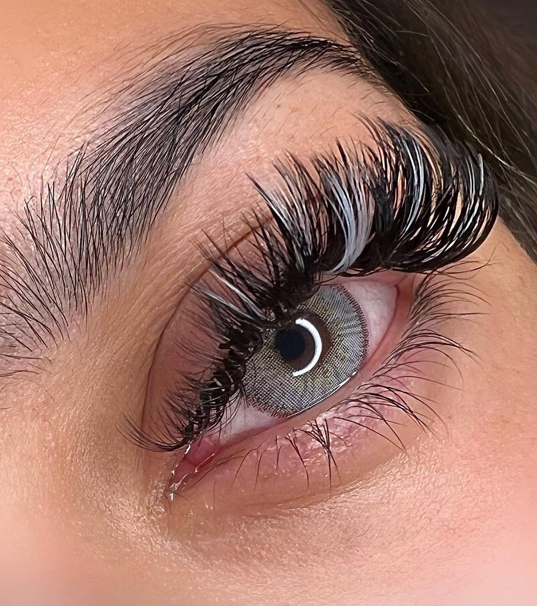Wimpernverlängerung Detailaufnahme